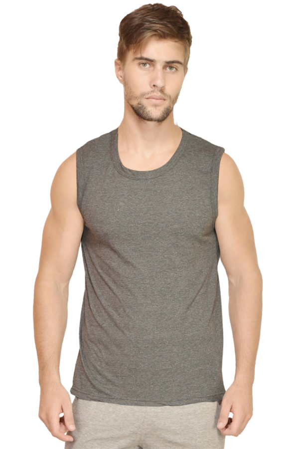 Men Round Neck Sleeveless