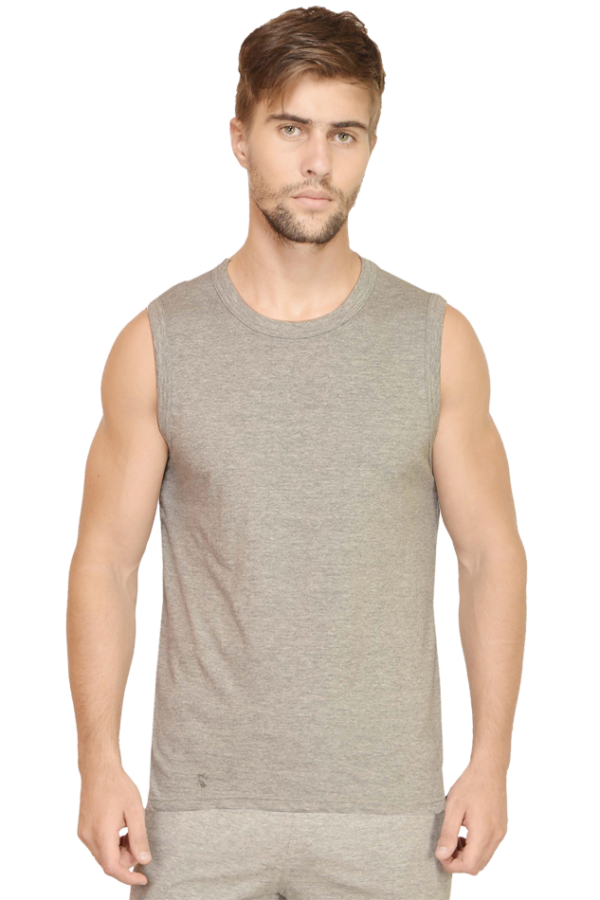 Men Round Neck Sleeveless - Image 2