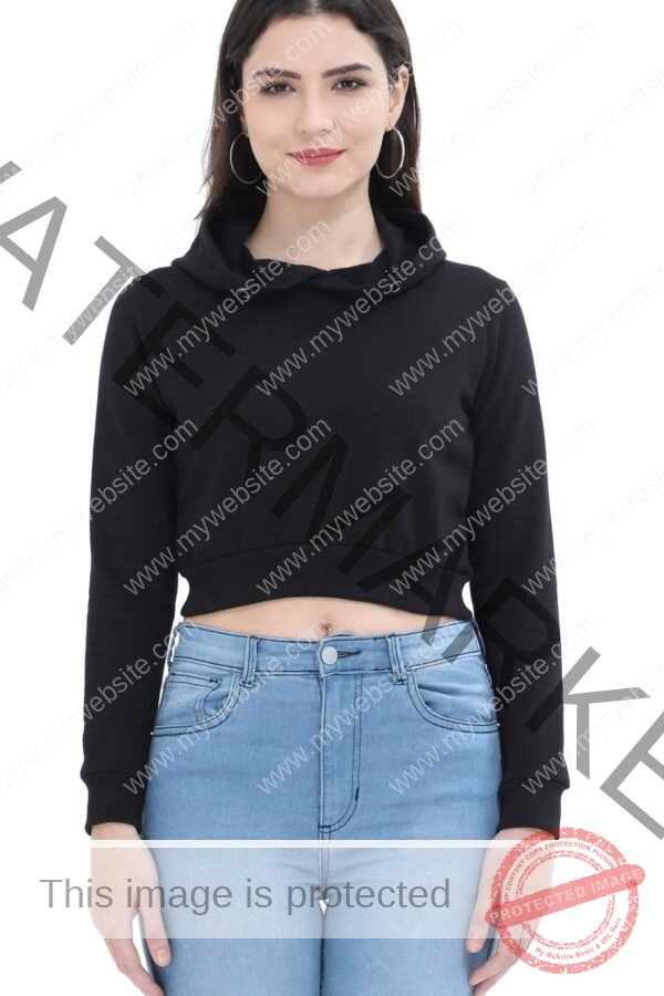 Women Crop Hoodies - Image 4