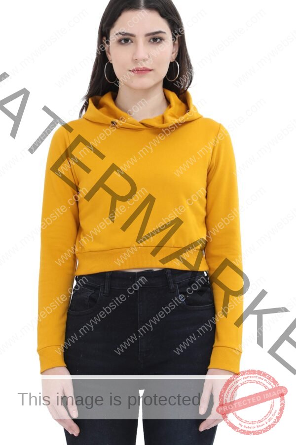 Women Crop Hoodies - Image 2