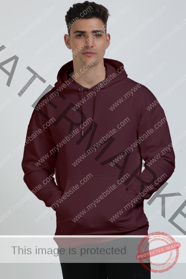 Men Oversized Hooded Sweatshirt - Image 3