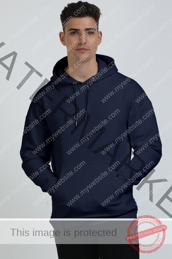 Men Oversized Hooded Sweatshirt - Image 5