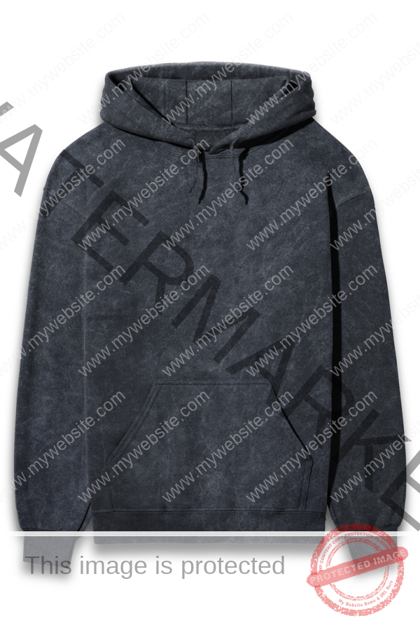 Women Acid Wash Hooded Sweatshirt - Image 3