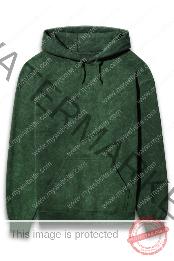 Women Acid Wash Hooded Sweatshirt - Image 2